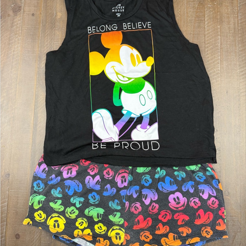 Disney Mickey Mouse Pride Pajama Set